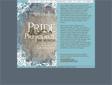 Tablet Screenshot of prideandprejudice-themusical.com